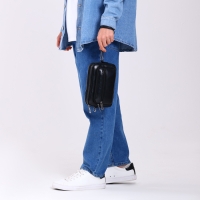 Сумка мужская через плечо, искусственная кожа, цвет чёрный Сумка мужская через плечо, искусственная кожа, цвет чёрный