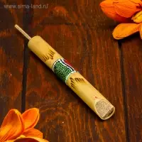 Сувенирный музыкальный инструмент &laquo;Свисток с узорами&raquo;, 15&times;1&times;1 см, МИКС