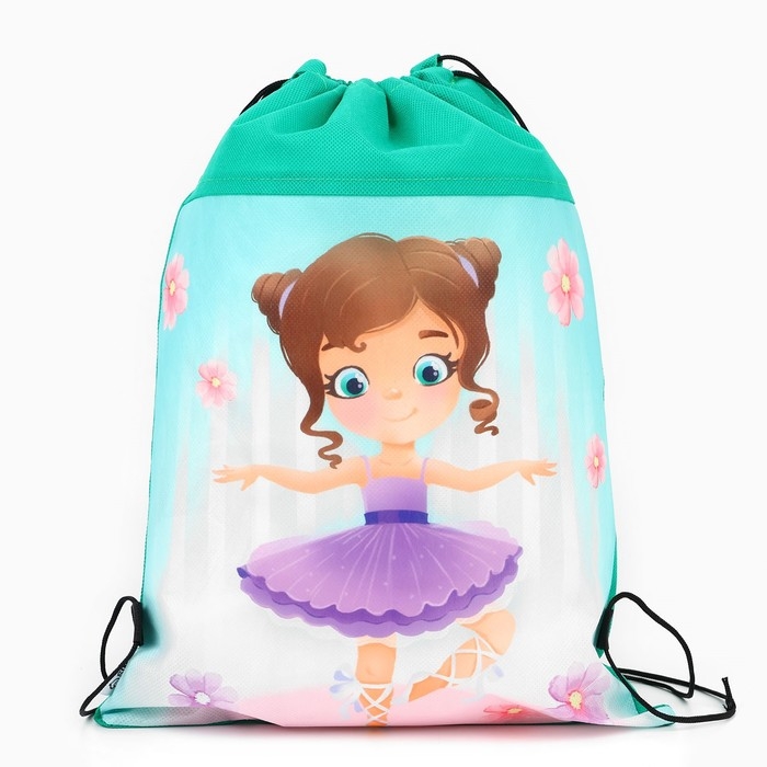 Мешок для обуви &laquo;Малышка балерина&raquo; нетканное полотно, размер 30 х 40 см