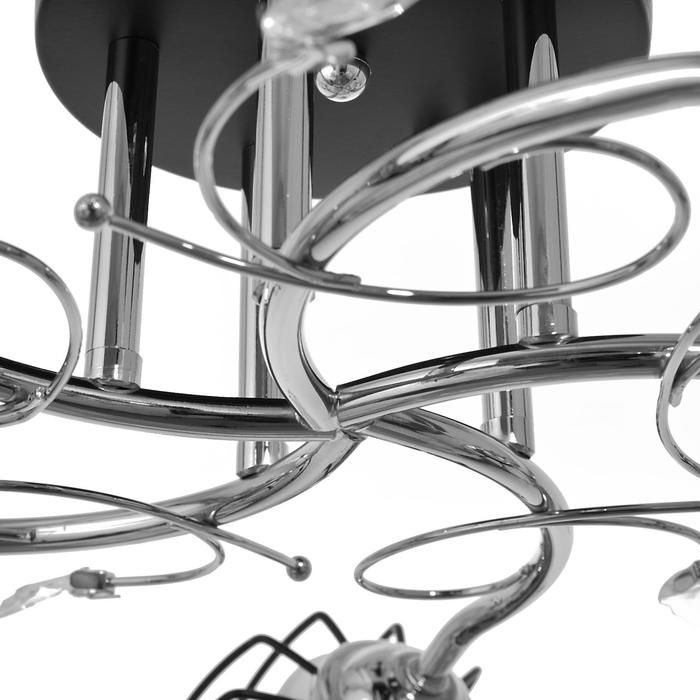 Люстра Светогор 59091 5x60Вт хром/черный Люстра Светогор 59091 5x60Вт хром/черный