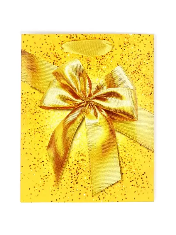 Пакет подарочный, упаковка, &laquo;Бант&raquo;, частичный лак, S 12 х 15 х 5.5 см