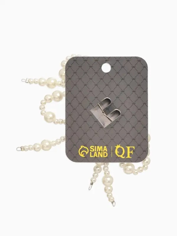 Обвес на штаны "Бантики", цвет белый в серебре