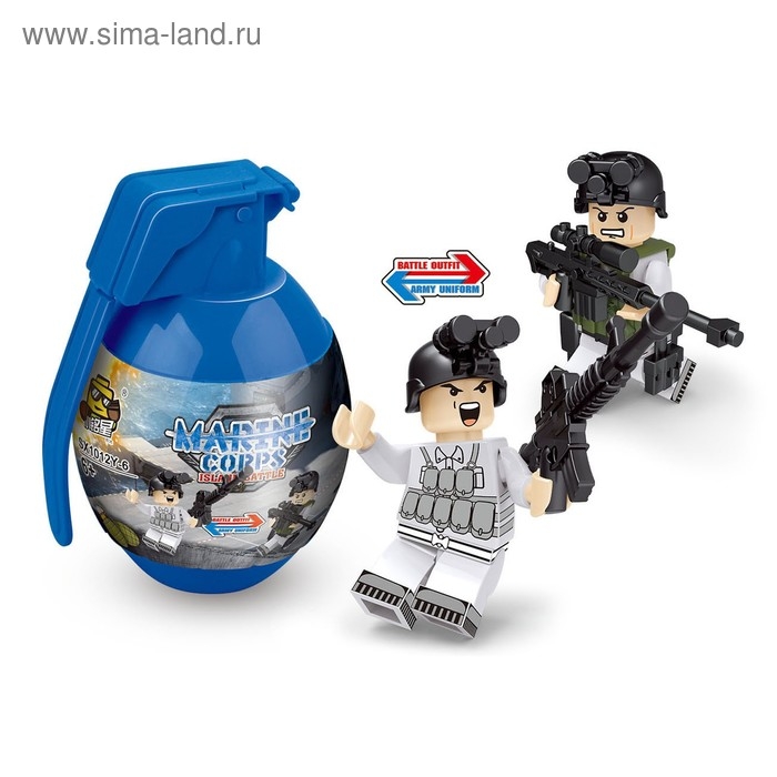 Конструктор в гранате &laquo;Вояки&raquo;, 16 видов МИКС