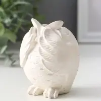 Подсвечник для тонкой свечи &laquo;Сова&raquo;, 8&times;6.5&times;6 см, перламутр