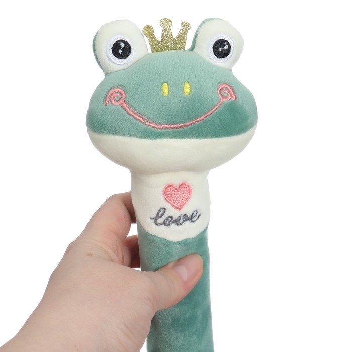 Пищалка - погремушка &laquo;Лягушастик&raquo;, с прорезывателем, Крошка Я