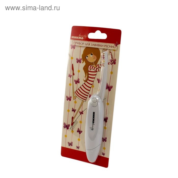 Плойка для ресниц Плойка для ресниц "МИКМА" ИП 2202, 1.5 Вт, 1xАА (не в комплекте), белая