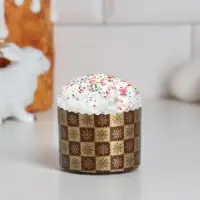 Форма для кулича бумажная Деко-про &laquo;Новый стандарт&raquo;, 6&times;4.5 см