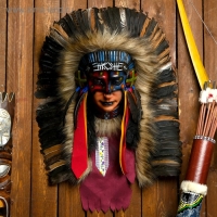 Панно "Индианка Блэндина" 40х15х60 см, МИКС