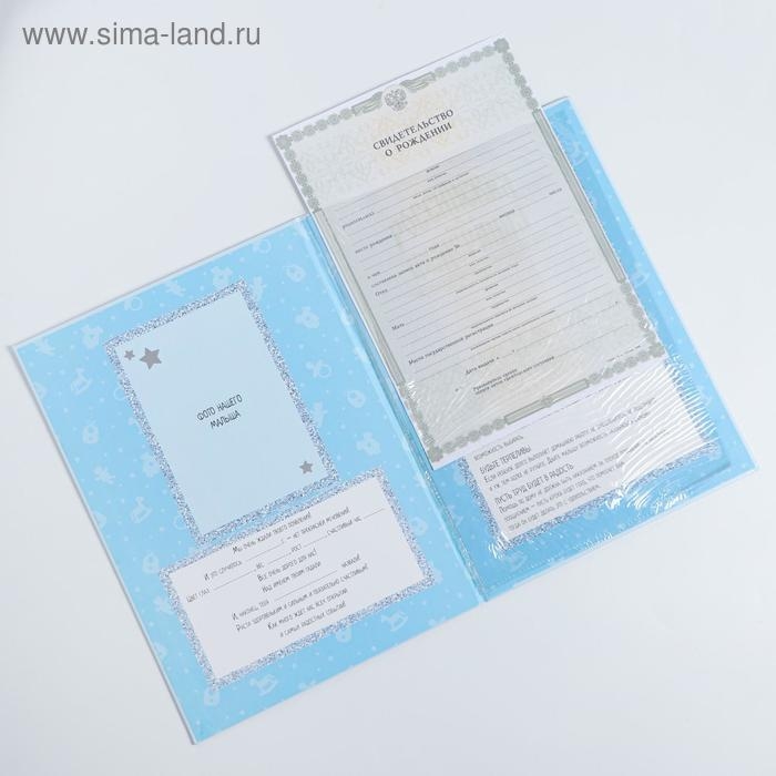 Папка для свидетельства о рождении &laquo;Мои первые документы&raquo;, для мальчика, А4
