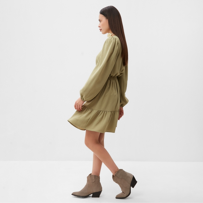 Платье женское MIST, р.46, оливковый Платье женское MIST, р.46, оливковый