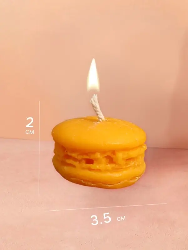 Свеча "Макарун" 3,5х3,5х2 см, соевый воск МИКС