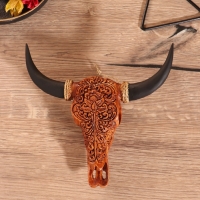Сувенир &laquo;Череп буйвола&raquo;, на стойке, 18&times;10&times;21 см