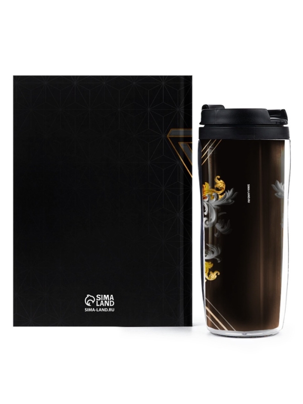 Подарочный набор ежедневник А5, 80 л. и термостакан 350 мл Подарочный набор ежедневник А5, 80 л. и термостакан 350 мл "Для великих планов"