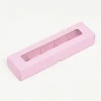 Коробка для 5 конфет, розовый, 22&times;5.5&times;3.5 см