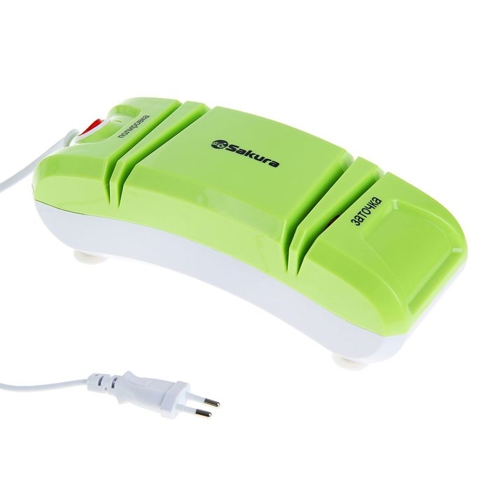 Точилка для ножей Sakura SA-6604GR, электрическая, 120 Вт, зелёная Точилка для ножей Sakura SA-6604GR, электрическая, 120 Вт, зелёная