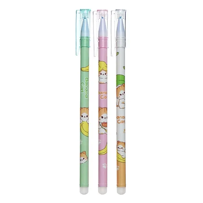 Ручка гелевая со стираемыми чернилами, 0.5 мм, корпус &laquo;Котик&raquo;, стержень синий, МИКС