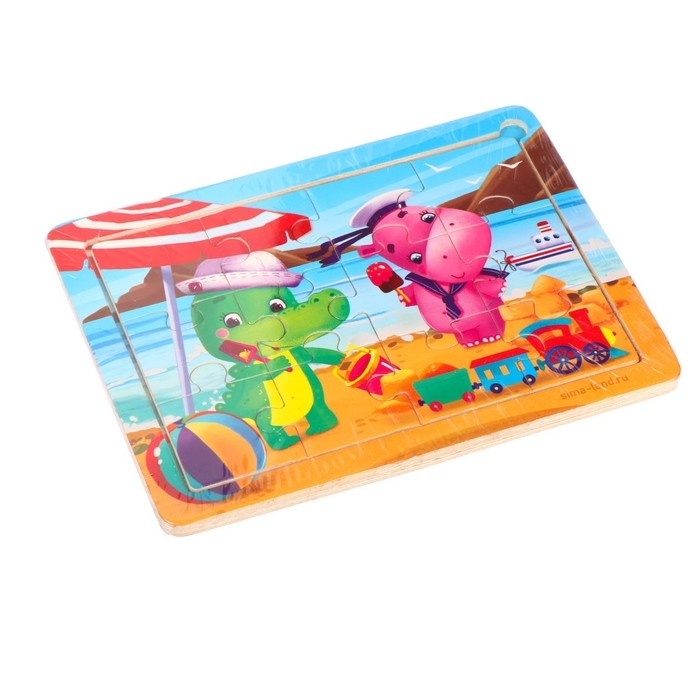 Пазлы &laquo;Отличный отдых&raquo;, 12 элементов, 15&times;11 см