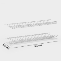 Сушилка для посуды с поддоном для шкафа 60 см, 56.5&times;25.6 см, белая