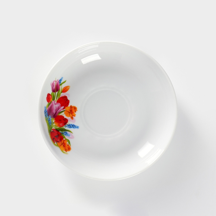 Блюдце фарфоровое &laquo;Майский букет&raquo;, d=15 см