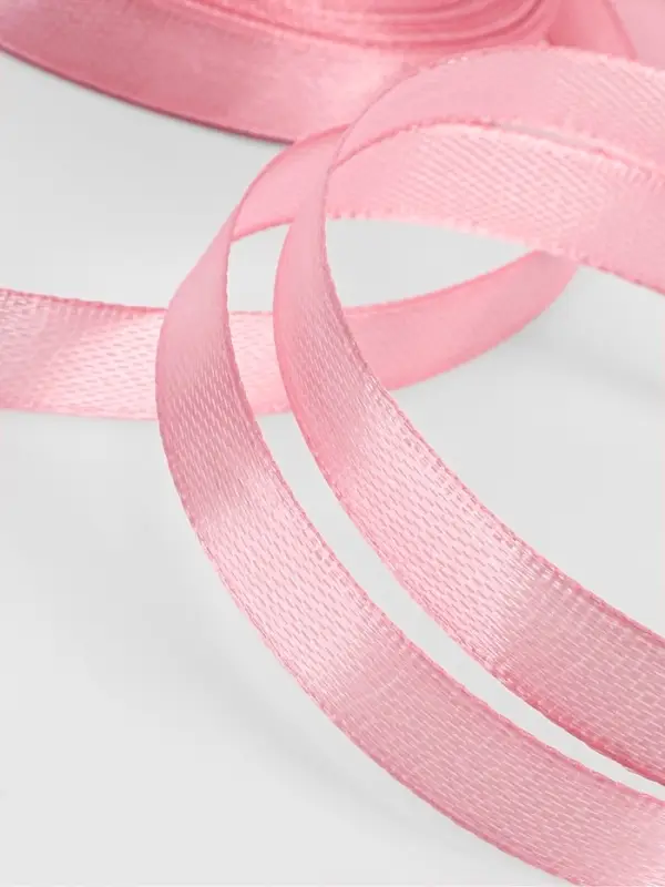 Лента атласная, 10 мм, 23&plusmn;1 м, жемчужно-розовая