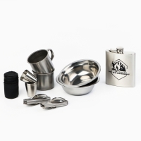 Набор посуды для пикника туристический &laquo;Медведь&raquo;, 8 предметов