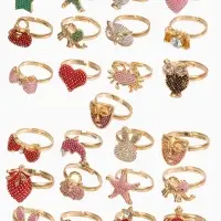 Кольцо детское Выбражулька &laquo;Рельеф&raquo;, форма МИКС, цветное, безразмерное