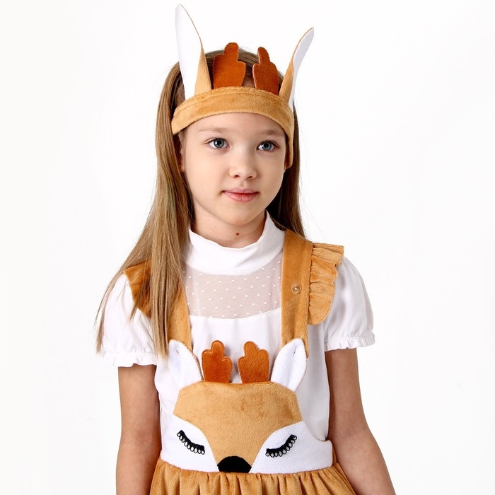 Карнавальный костюм «Оленёнок», плюш, р. 32, рост 122-128 см Карнавальный костюм «Оленёнок», плюш, р. 32, рост 122-128 см