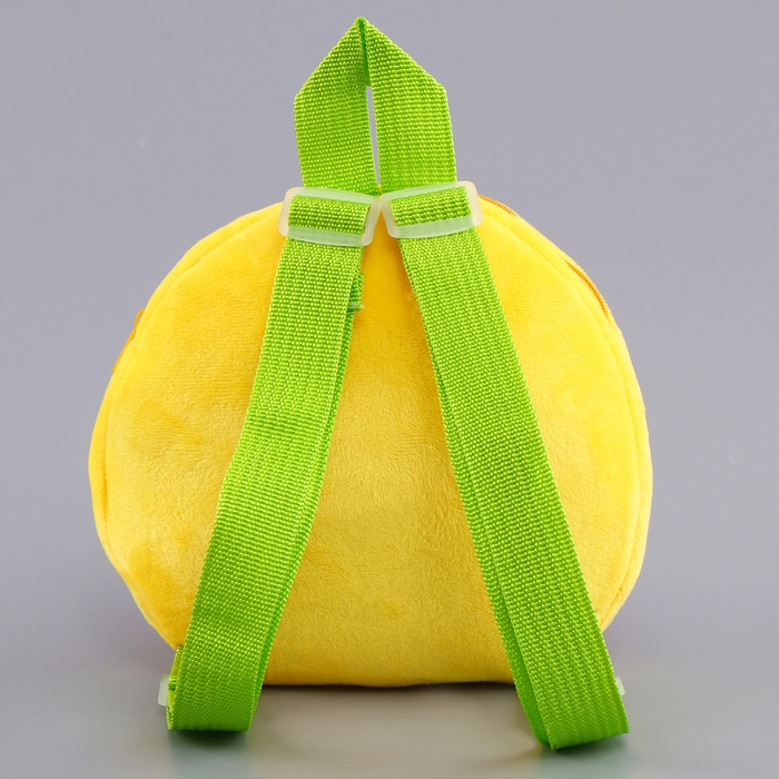 Новый год! Рюкзак детский новогодний &laquo;Сказочная змея&raquo;, плюшевый, цвет жёлтый