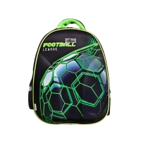 Рюкзак каркасный школьный, 39 х 30 х 14 см, Calligrata "Футбольный мяч"