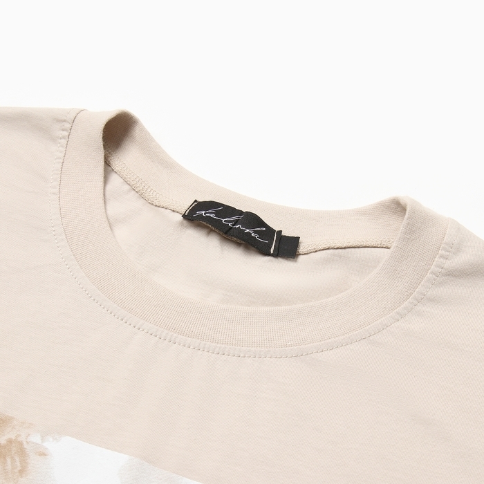 Футболка женская, цвет бежевый, размер 56