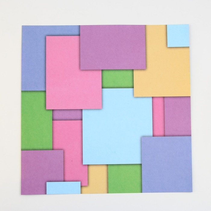 Набор бумаги для скрапбукинга &laquo;Яркая геометрия&raquo;, 12 листов, 30.5 х 30.5 см, 180 г/м&sup2;