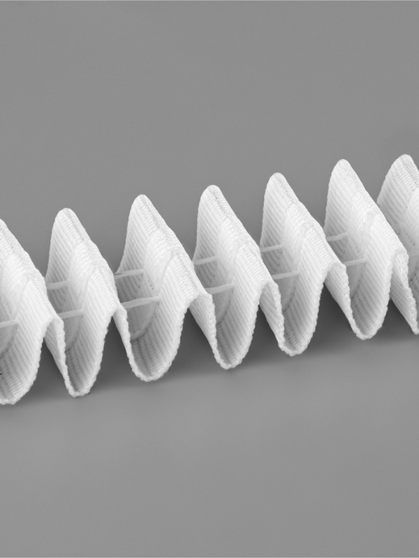 Шторная лента 25мм&times;100&plusmn;1м классическая матовая 2 шнура