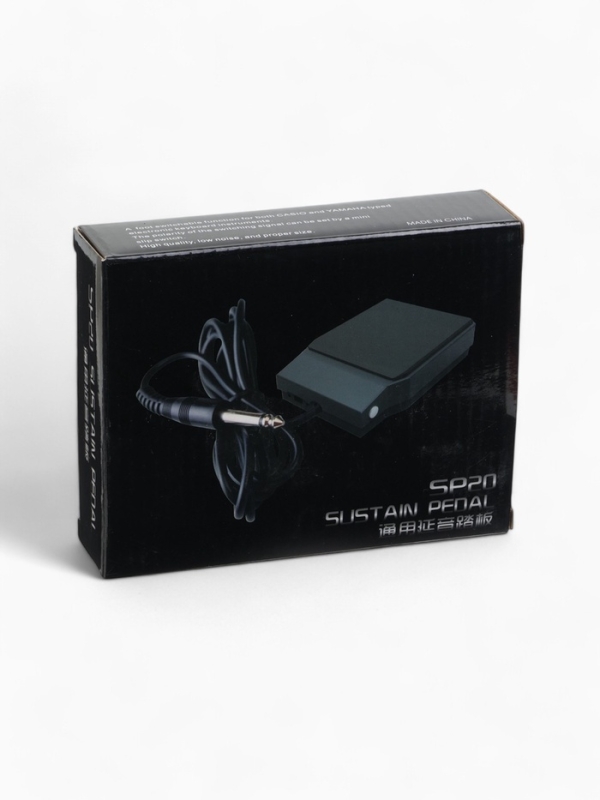 Педаль сустейна Music Life SP20 для цифрового пианино, черная, 10 х 7,5 см