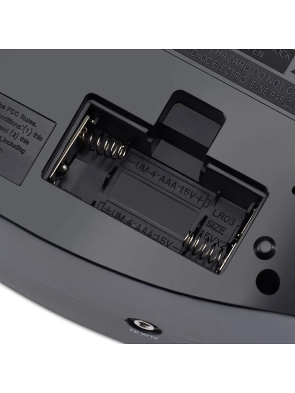 Радиобудильник H-RCL221 черный LCD подсв белая часы цифровые