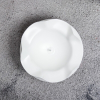 Подсвечник металл на 1 свечу "Кувшинка Н", 3,5х7,3 см, белый Подсвечник металл на 1 свечу "Кувшинка Н", 3,5х7,3 см, белый