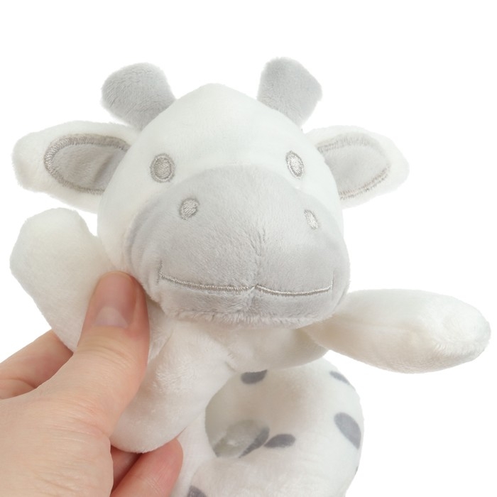 Растяжка - спираль с игрушками дуга на коляску / кроватку для малышей «Коровка», с пищалкой, прорез., Крошка Я Растяжка - спираль с игрушками дуга на коляску / кроватку для малышей «Коровка», с пищалкой, прорез., Крошка Я