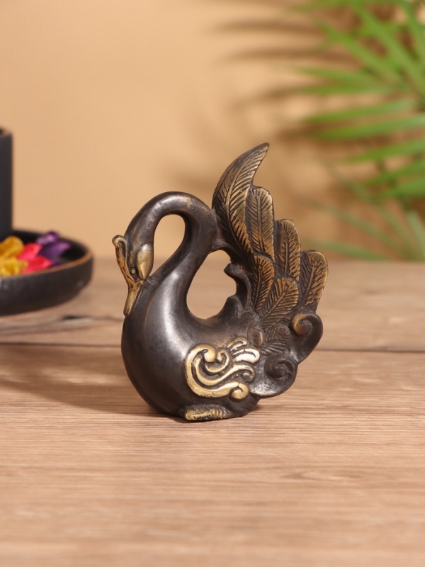 Сувенир бронза "Павлин" 8х5х10 см