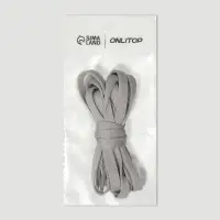 Шнурки для обуви, пара, плоские, 8 мм, 120 см, серые
