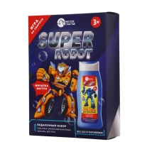 Набор детский "SUPER ROBOT", гель-пена 250 мл, мочалка 25 гр