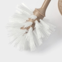 Ёршик для унитаза &laquo;Практик. Ротанг&raquo;, 14&times;14&times;40 см, с подставкой, МИКС