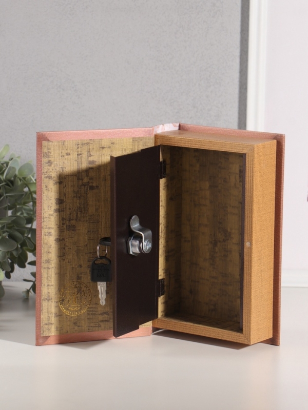 Сейф-книга дерево кожзам "История Русского балета" тиснение 21х13х5 см