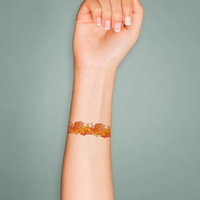 Переводная тату на тело цветная &laquo;Браслет. Огонь&raquo;, 20&times;3 см