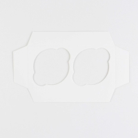 Коробка для капкейков, кондитерская упаковка, 2 ячейки &laquo;Нежная&raquo;, 16 х 8 х 10 см