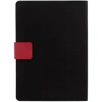 Ежедневник Boom, недатированный, черный с красным