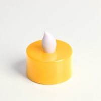 Светодиодные свечи, ночники LED RISALUX «Добра и света!» набор 2 шт., жёлтые, RGB, 3.5×3.5×4 см Светодиодные свечи, ночники LED RISALUX «Добра и света!» набор 2 шт., жёлтые, RGB, 3.5×3.5×4 см