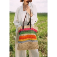 Сумка женская SL Home, ручное плетение, хлопок, длина ручек 28 см, 41&times;40 см