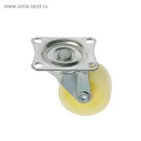 Колесо мебельное, d=30 мм, усиленное, без тормоза, белое