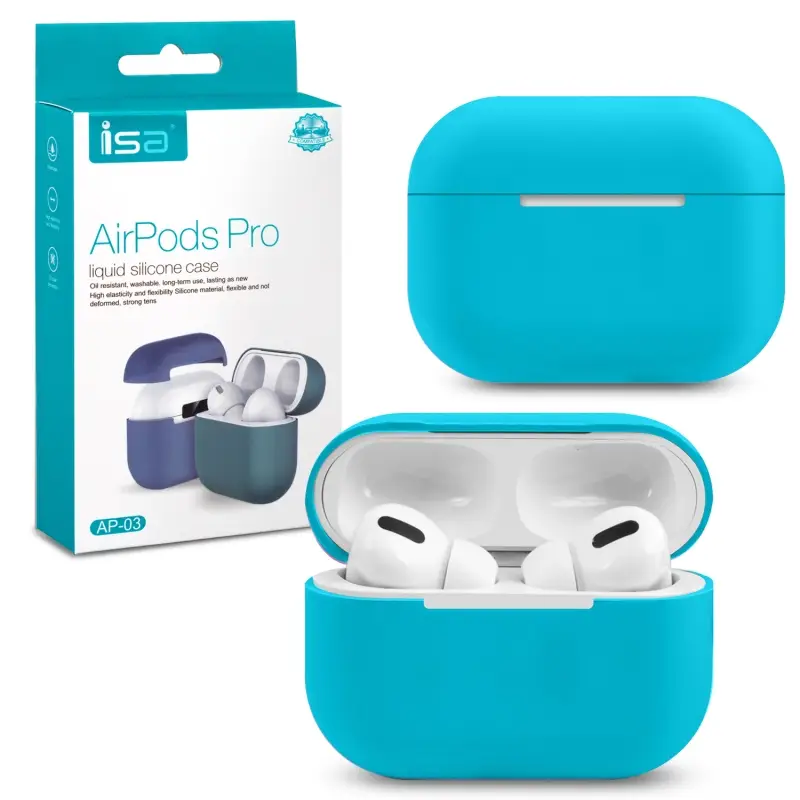 Чехол Apods Pro Silicon Case ISA Sky Blue