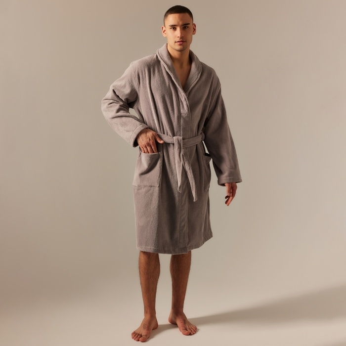Халат махровый мужской SL HOME: Basic Халат махровый мужской SL HOME: Basic "Софт Мист", размер S, 100% хлопок, 420 г/м2