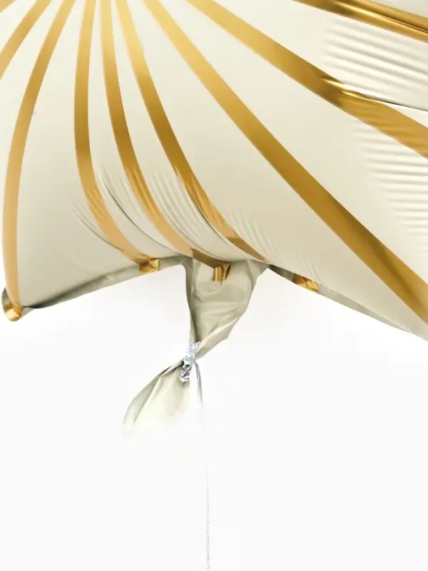 Воздушный шар фольгированный 18" звезда "Грани" цвет белый сатин, набор 5 штук